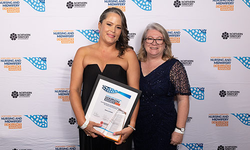 Australian nursing and Midwifery Federation - NT's Nurse of the Year Award - Rebecca Schultz (Photo credit: Georgia Politis)