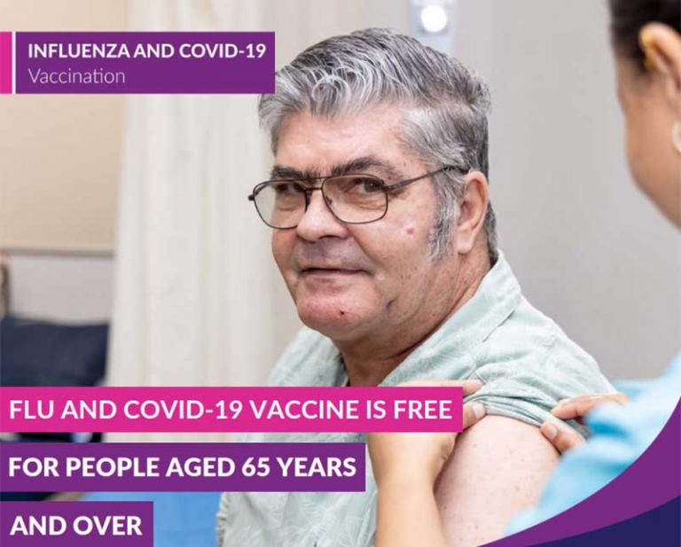 Influenza and COVID-19 vaccine for people over 65 years